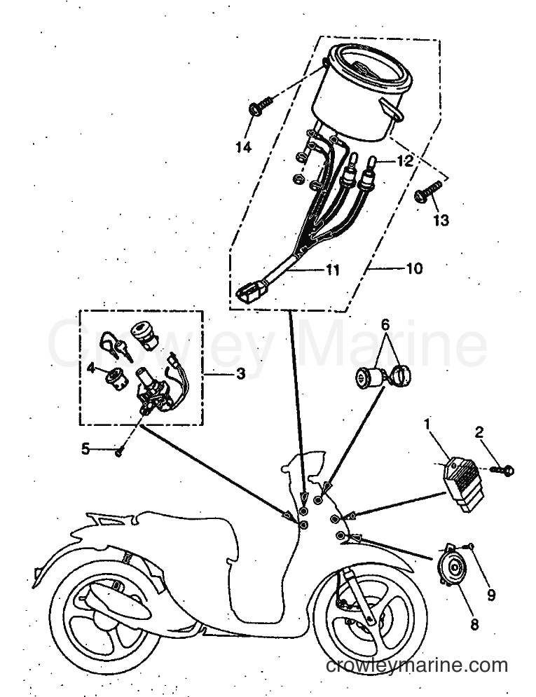 1999 Scooter YH50 - YH50 (5FV1) [020] - ELECTRICAL 1