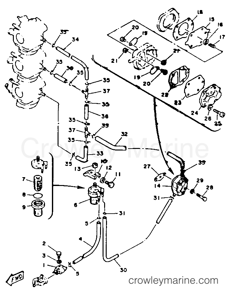 Yamaha Motors C85TLRR - FUEL SYSTEM
