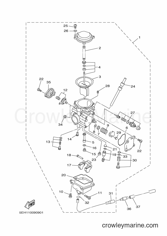 1999 ATV YFM400FWB - YFM400FWB (5EH4) [010] - CARBURETOR