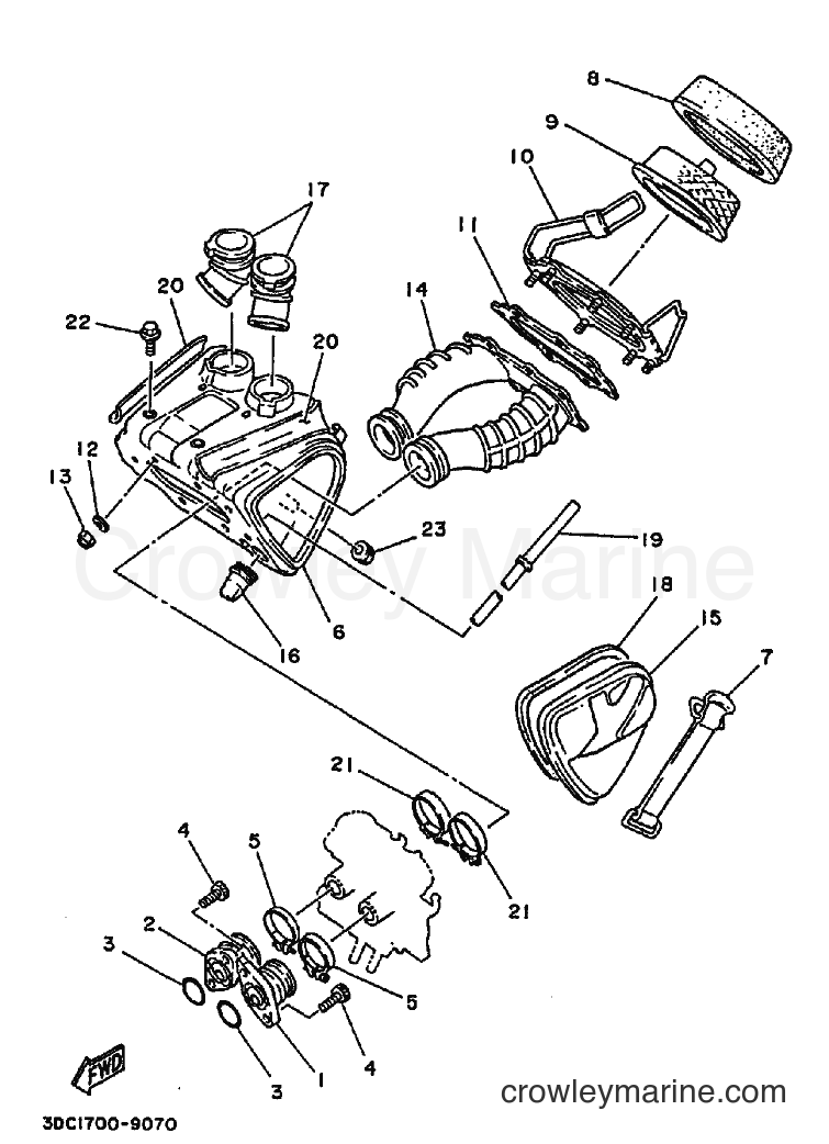 1990 Dirt Bike TT250 - TT250 (3DC2) [010] - INTAKE
