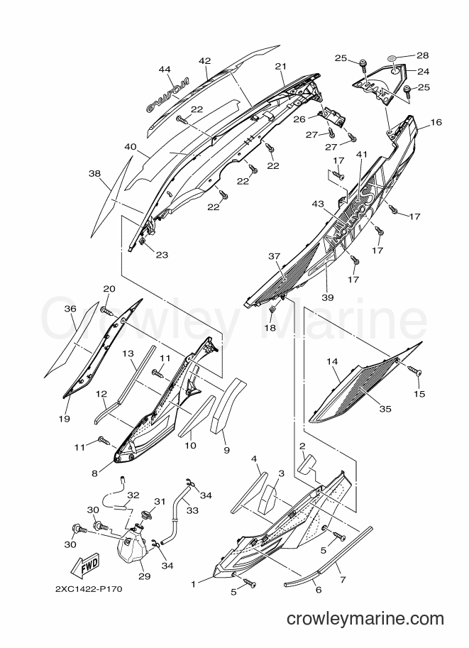 Yamaha Motors AT125FC (2XC1) [010] - SIDE COVER