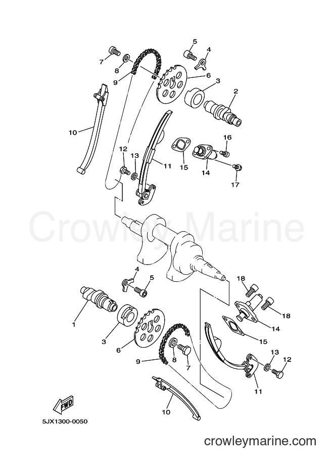 2000 Cruiser XVS125 - XVS125 (5JX1) [080] - CAMSHAFT & CHAIN