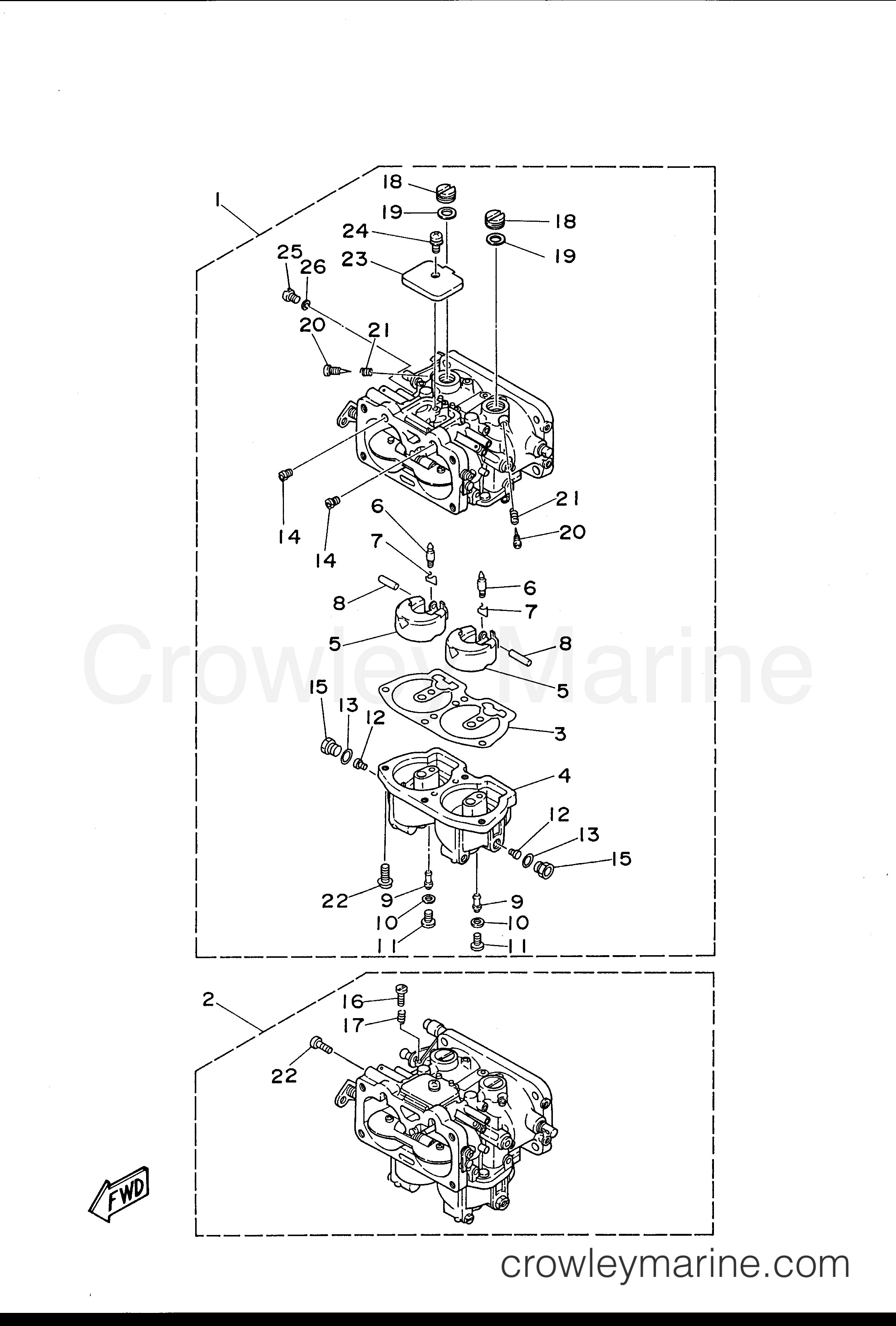 Yamaha Motors S115TXRU - CARBURETOR