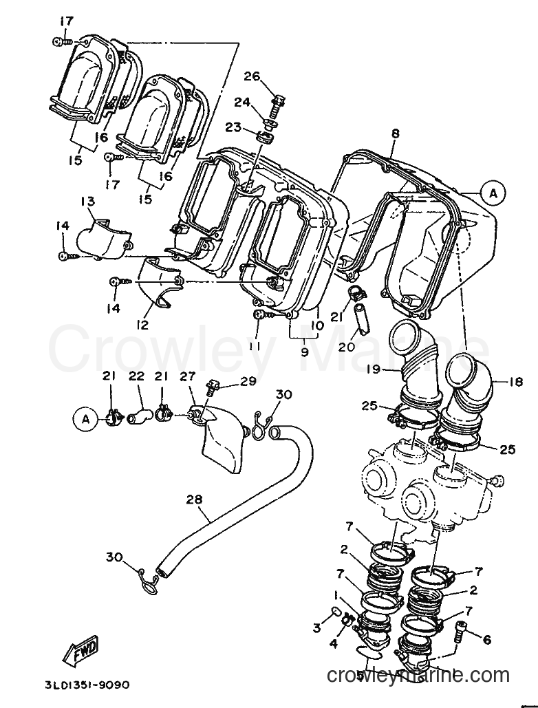 1989 Dirt Bike XTZ750 - XTZ750 (3LD2) [999] - INTAKE