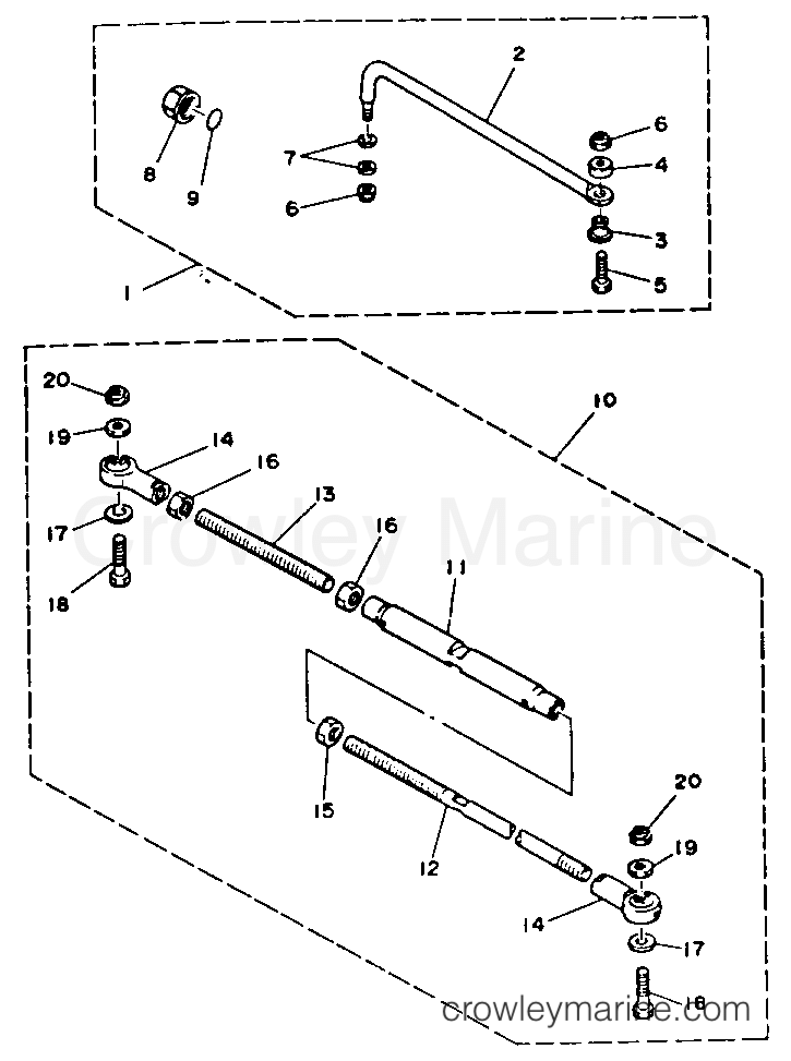 Yamaha Motors P200TLRR - STEERING GUIDE ATTACHMENT