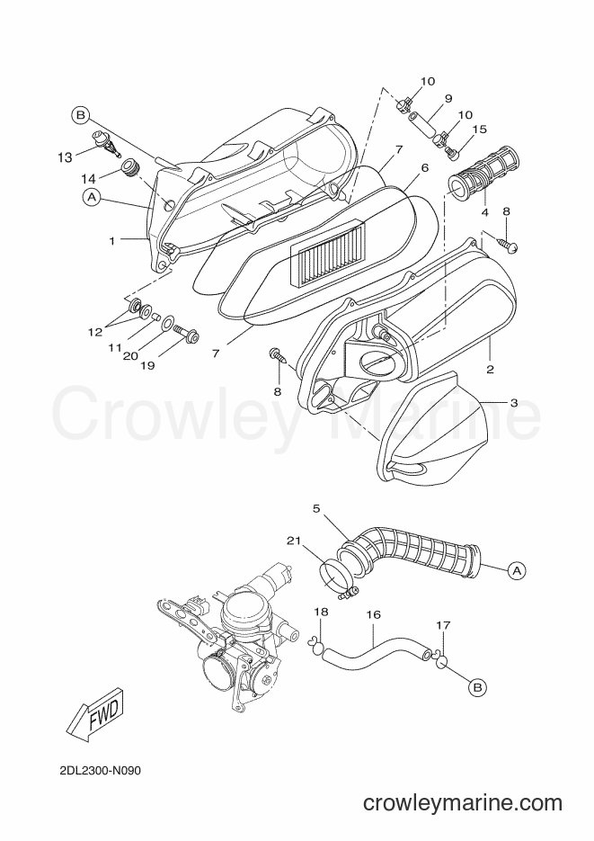 Yamaha Motors YP250RA (2DLB) [010] - INTAKE 2