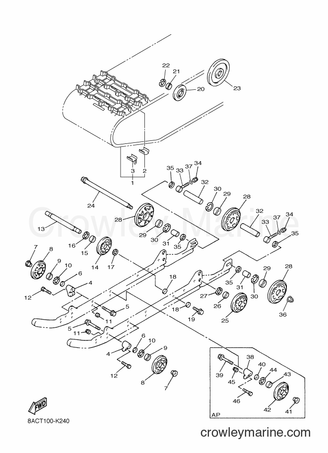 2011 Snowmobile VK540E - VK540E (8ACT) [010] - TRACK SUSPENSION 1