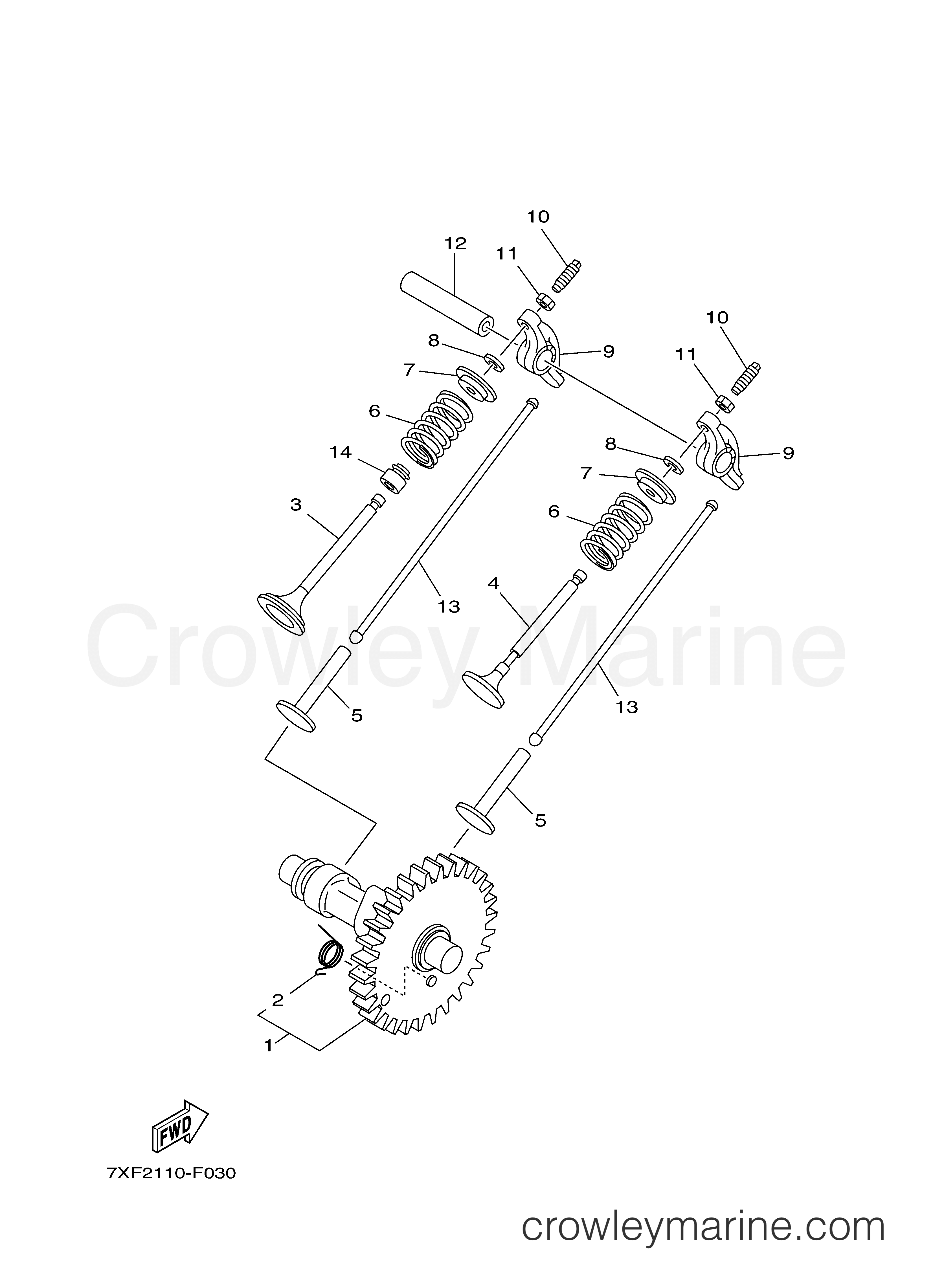 Yamaha Motors EF6300ISDE - CAMSHAFT VALVE