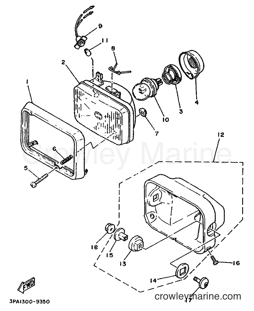 1992 Sport Bike TZR125 - TZR125 (3PC4) [999] - HEADLIGHT