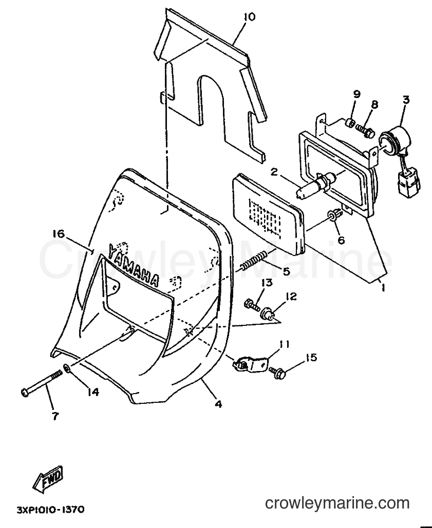 1991 Dirt Bike WR200R - WR200R (4BF1) [010] - HEADLIGHT