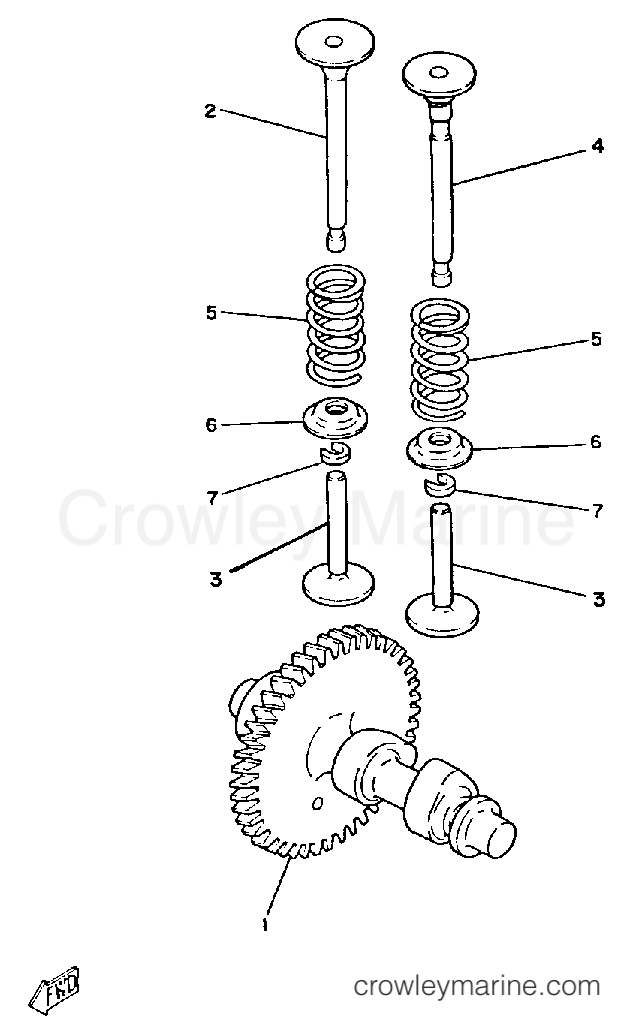 Yamaha Motors EF1400 - CAMSHAFT VALVE