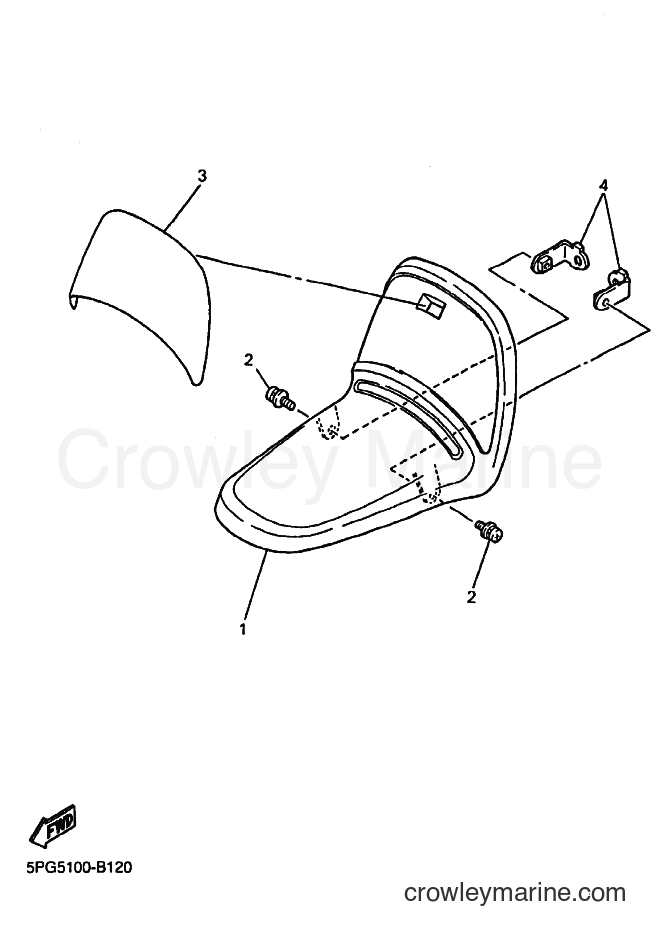 2004 Dirt Bike PW50 - PW50 (5PG8) [080] - FRONT FENDER