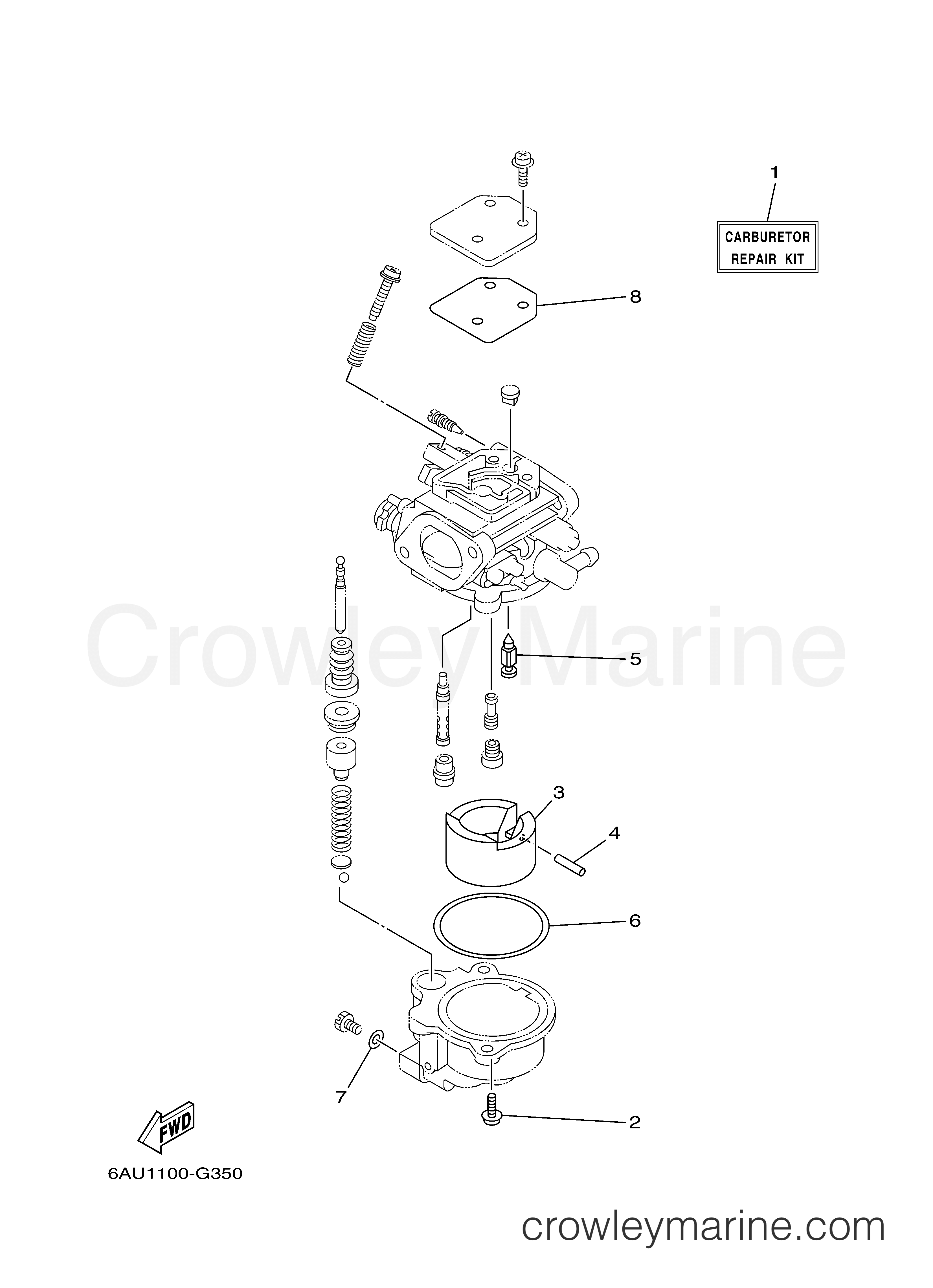 Yamaha Motors T9.9XPHA - REPAIR KIT 2