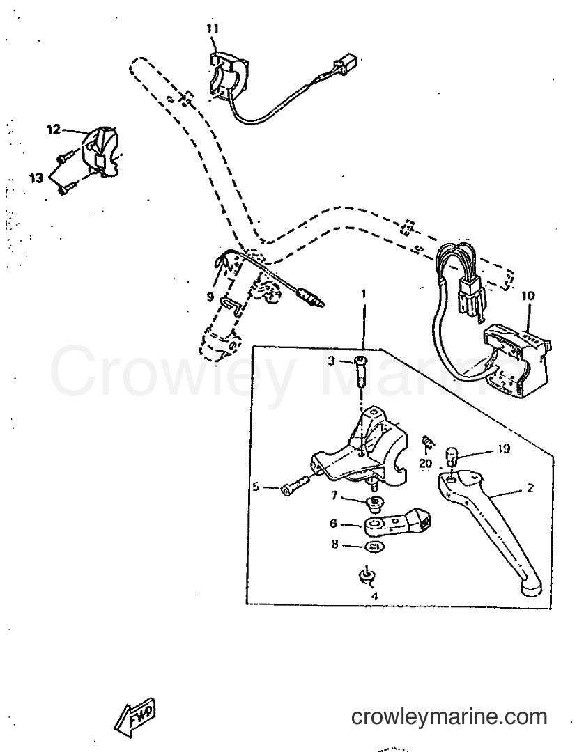 1997 Scooter CW50RSX - CW50RSX (4YF1) [999] - HANDLE SWITCH & LEVER