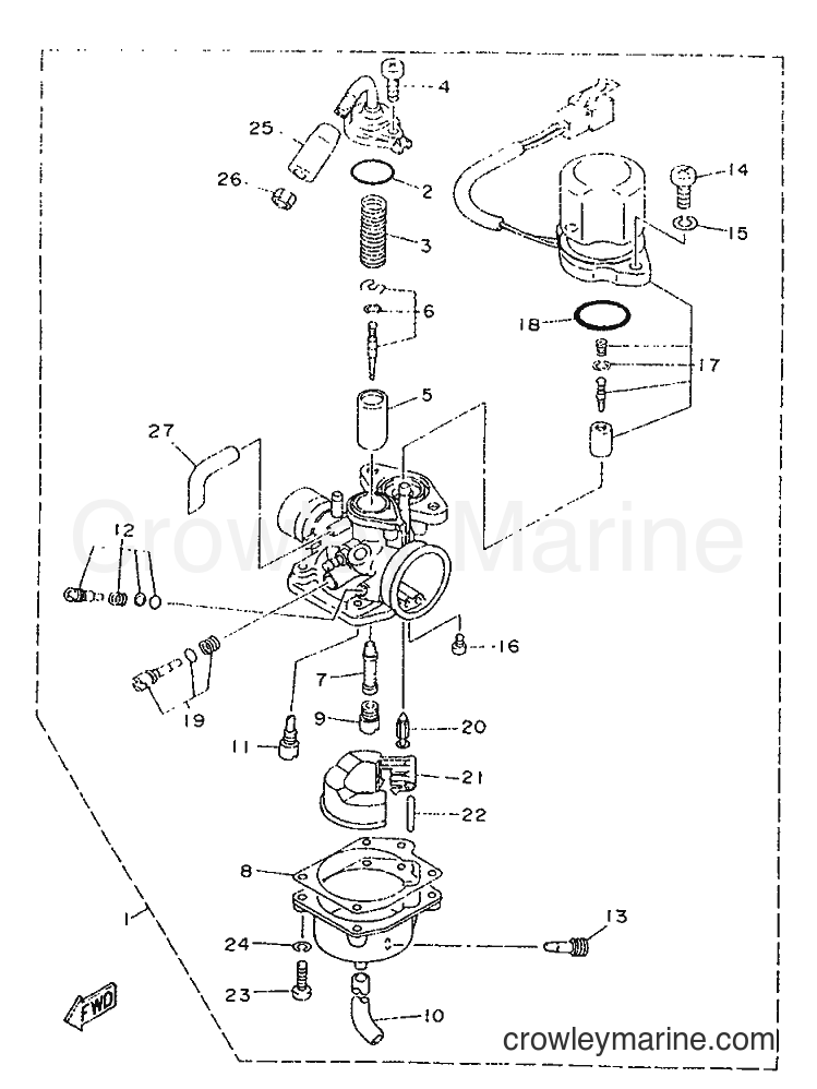 1996 Scooter YA50M - YA50M (3UG1) [999] - CARBURETOR