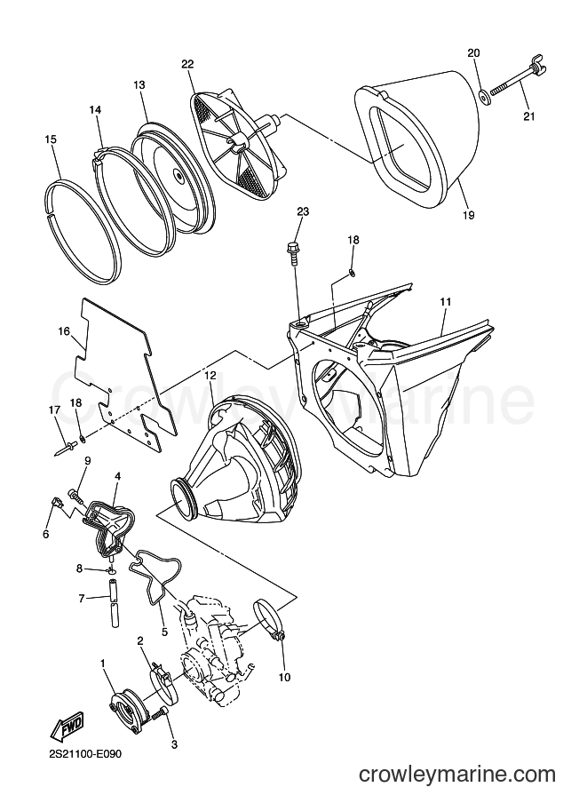 2007 Dirt Bike YZ450F - YZ450F (2S28) [010] - INTAKE