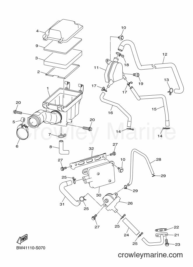 Yamaha Motors YFZ50 (BW42) [010] - INTAKE