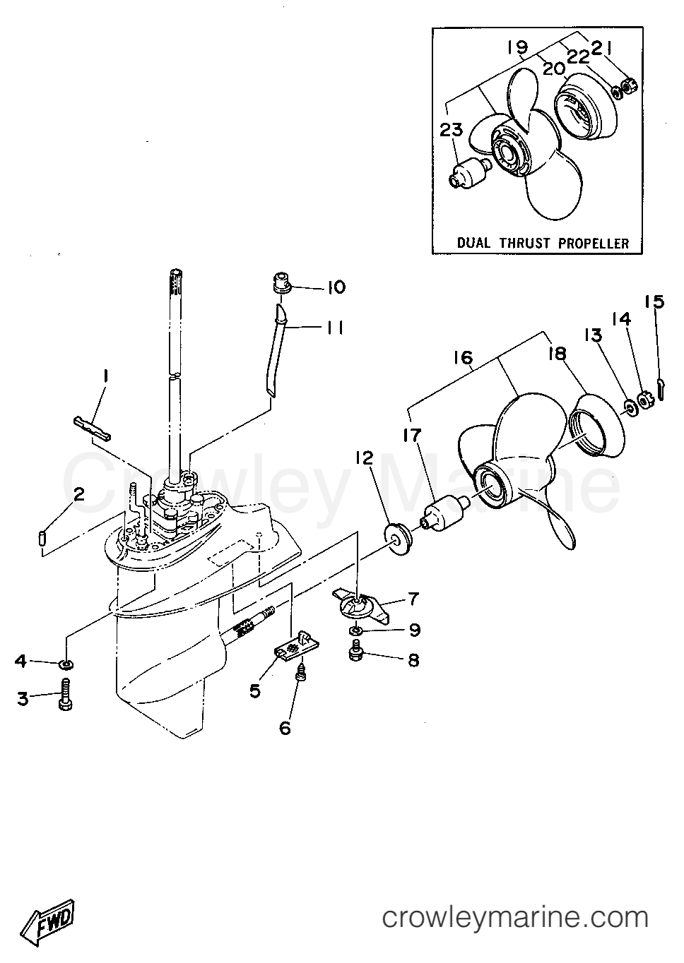 Yamaha Motors 15MLHS - LOWER CASING DRIVE 2