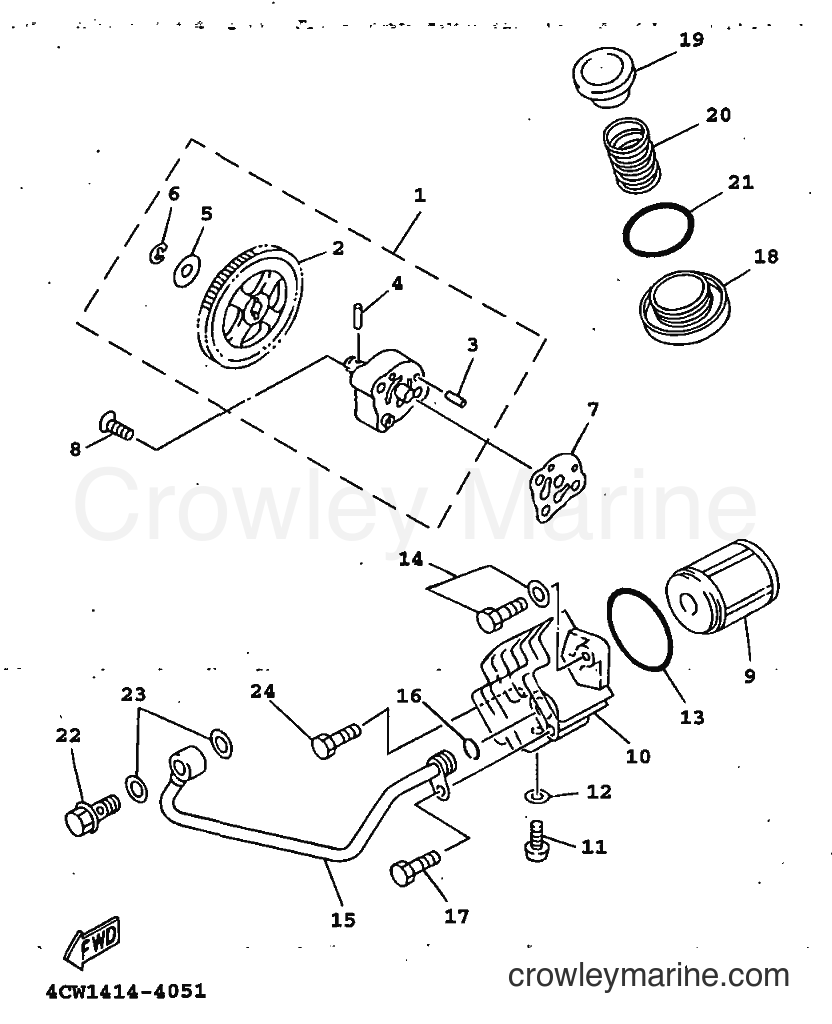 1998 Scooter XC125T - XC125T (4LA3) [010] - OIL PUMP
