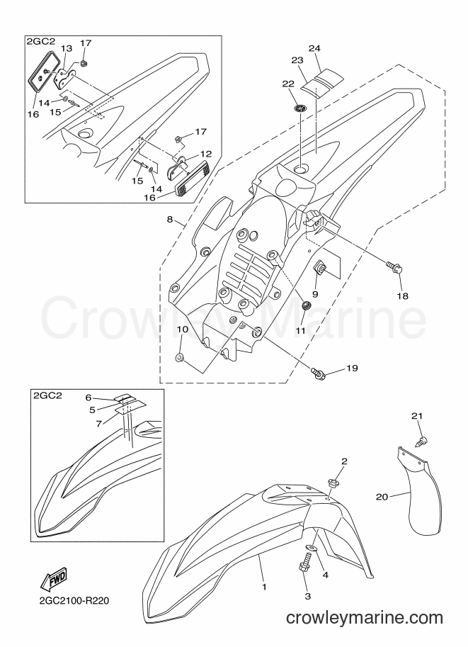 2016 Dirt Bike WR450F - WR450F (2GC3) [010] - FENDER