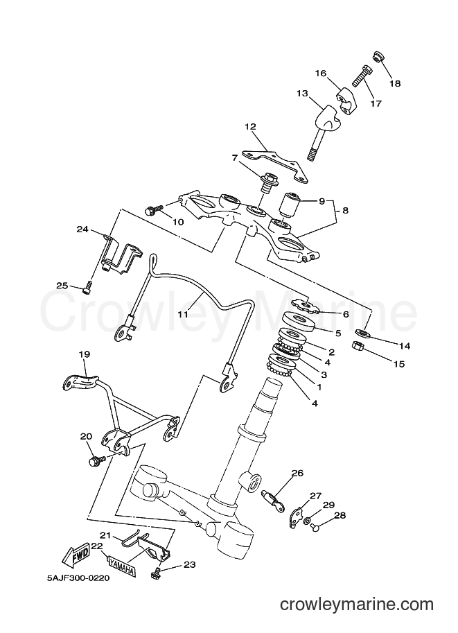 Yamaha Motors XV125S (5AJF) [010] - STEERING