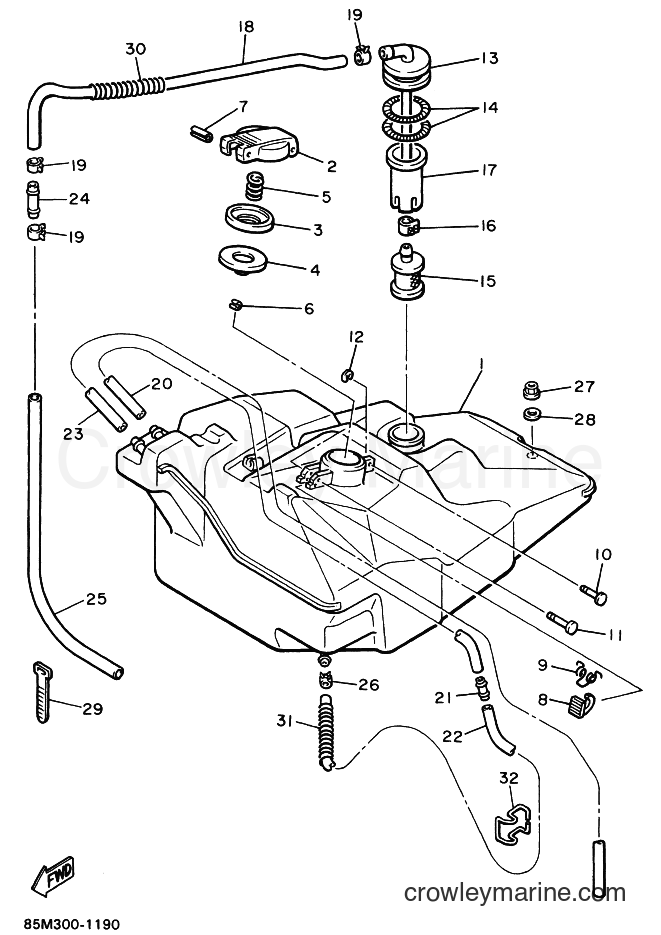 1992 Snowmobile CS340E - CS340E (89S1) [010] - FUEL TANK
