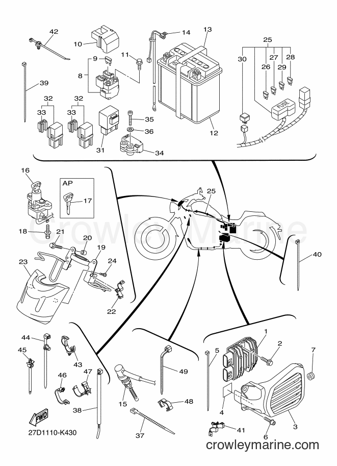Yamaha Motors XVS13CA (27D3) [010] - ELECTRICAL 2