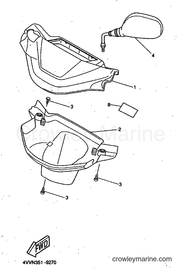 1999 Scooter CW50 - CW50 (5HG1) [010] - COWLING 1