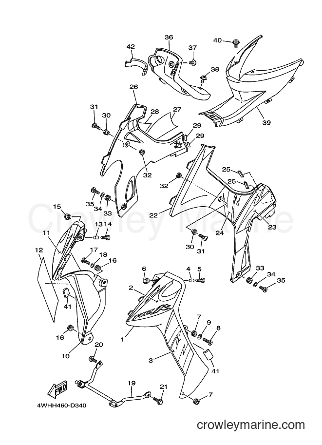 2005 Street Bike V110E - V110E (4WHJ) [010] - LEG SHIELD