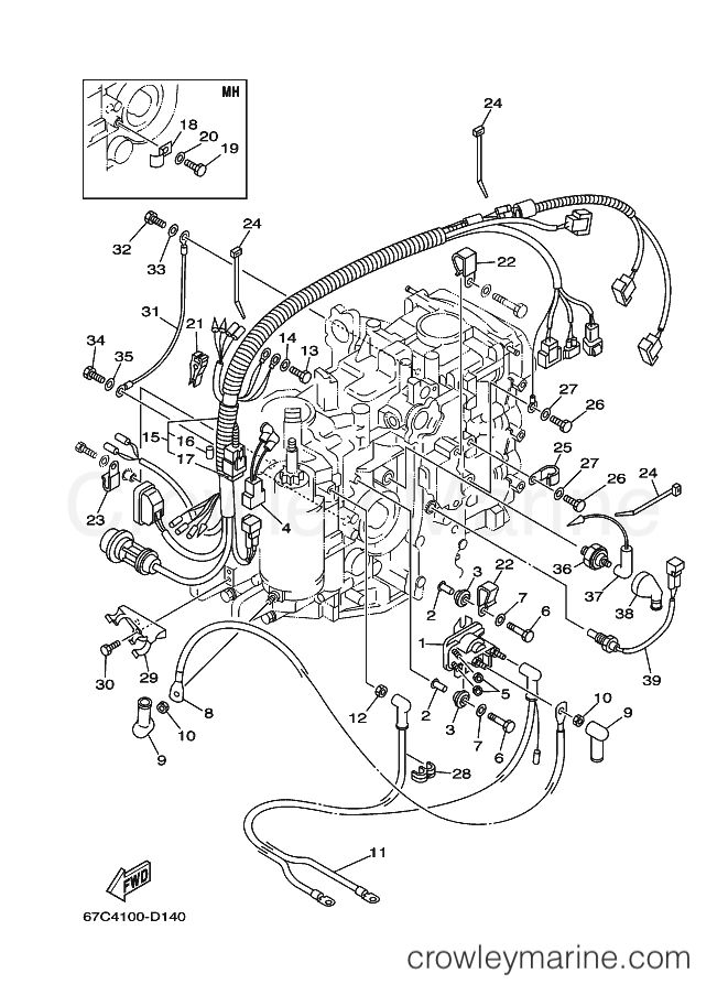 Yamaha Motors F40ELHF (67C6) [310] - ELECTRICAL 2
