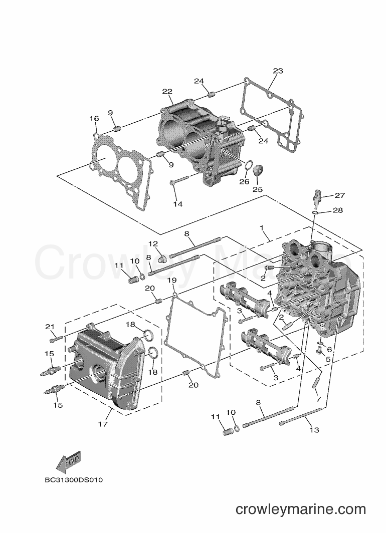 Yamaha Motors XP530D-A (BC37) [010] - CYLINDER