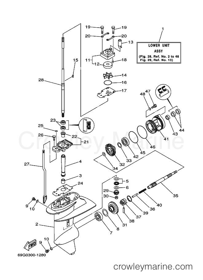 Yamaha Motors FT8D (69G2) [090] - LOWER CASING & DRIVE 1