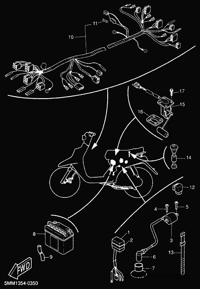 2000 Scooter CW50 - CW50 (5MN1) [020] - ELECTRICAL 2