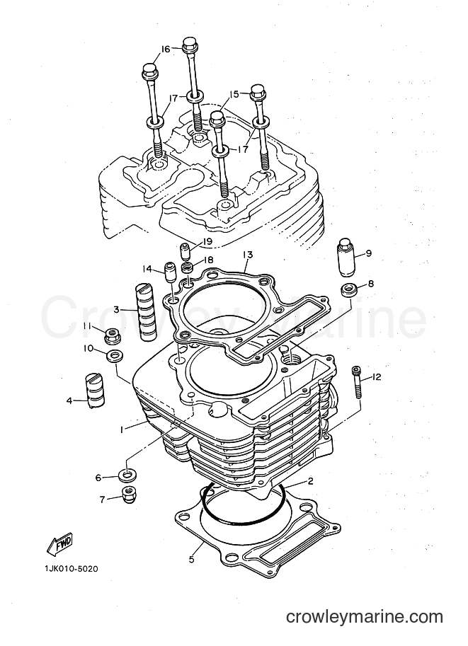Yamaha Motors SRX600 (2TM) [999] - CYLINDER