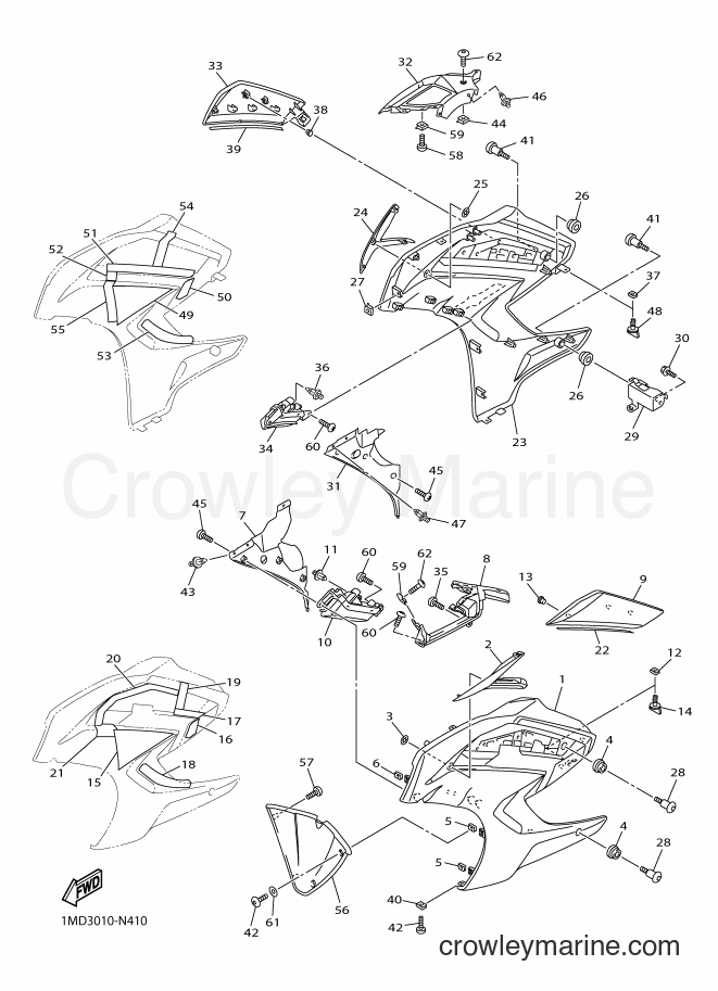 2014 Sport Bike FJR1300A - FJR1300A (1MC8) [010] - COWLING 2