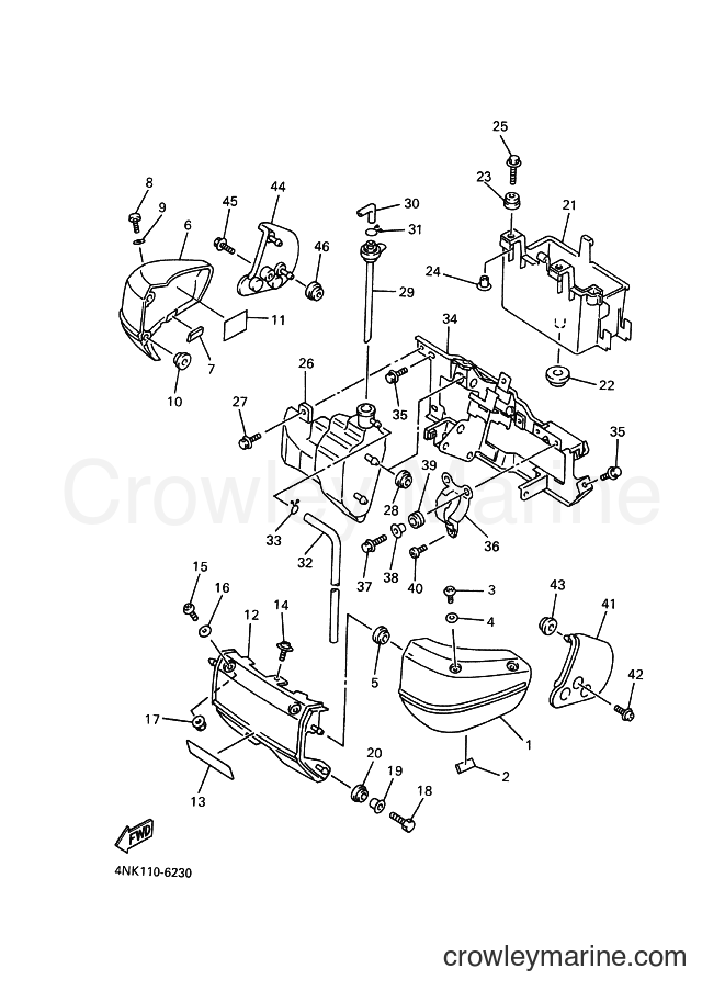Yamaha Motors XVZ1300A (4YP2) [010] - SIDE COVER