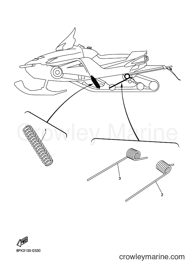 2007 Snowmobile RS10MS - RS10MS (8GE3) [020] - ALTERNATE REAR SUSPENSION