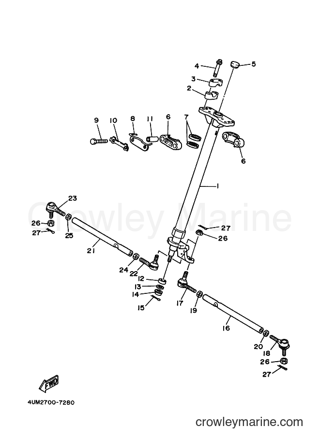 2000 ATV YFM350FWSP - YFM350FWSP (4UM8) [010] - STEERING