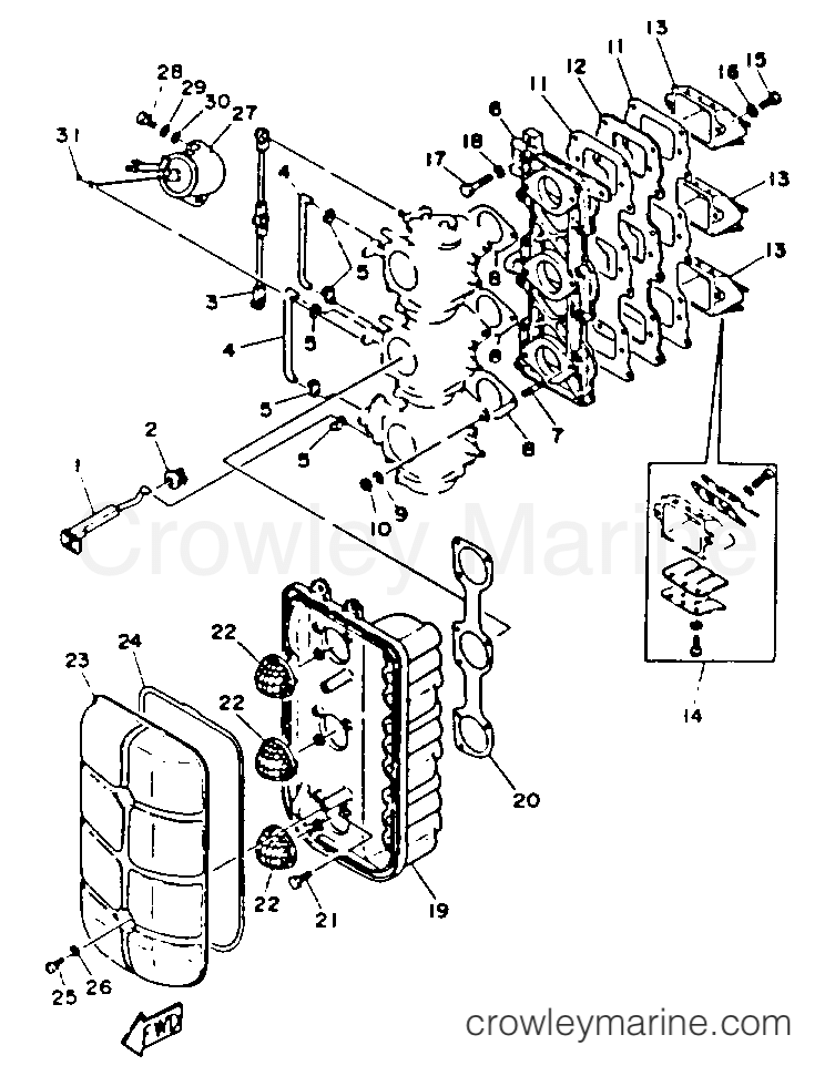 Yamaha Motors C85TLRR - INTAKE