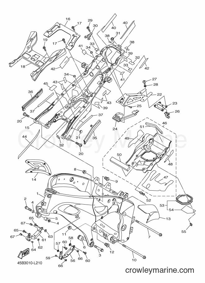 2012 Sport Bike YZF-R1 - YZF-R1 (45B4) [010] - FRAME