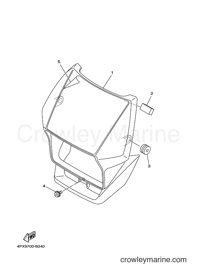 2004 Dirt Bike TT250R - TT250R (4PXA) [010] - COWLING 1