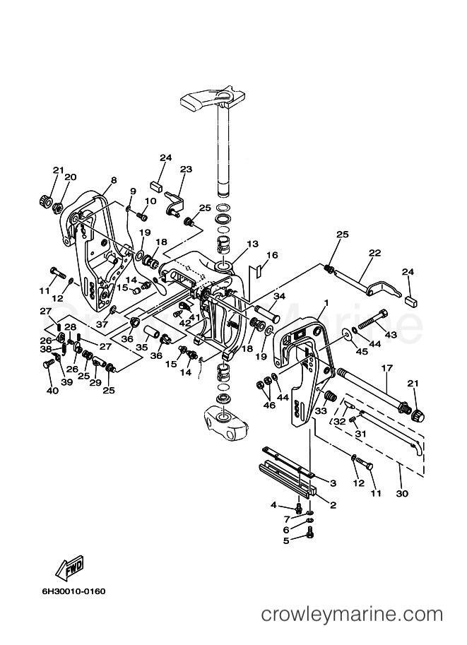 Yamaha Motors C60TLRY (6H2) [100] - BRACKET 2