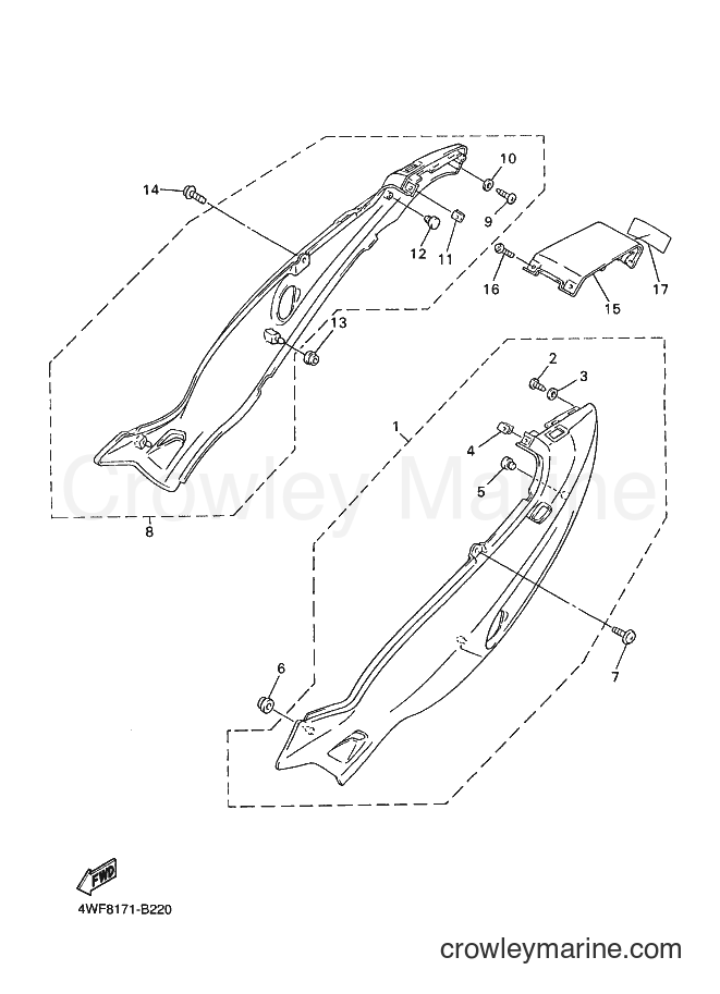 Yamaha Motors YZF600R (4WFC) [010] - SIDE COVER