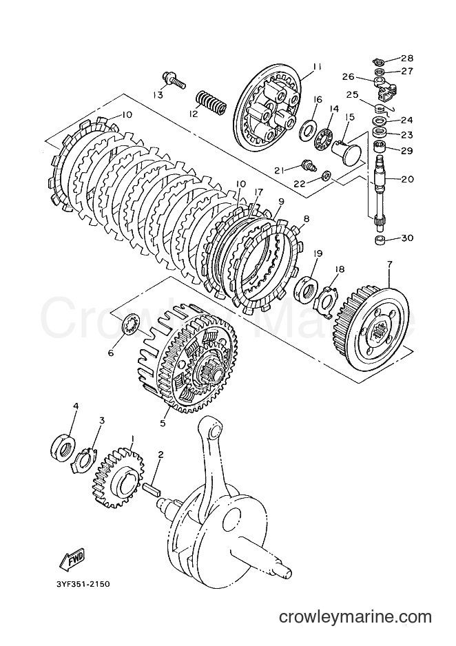 2002 Dirt Bike XT600E - XT600E (4PTB) [090] - CLUTCH