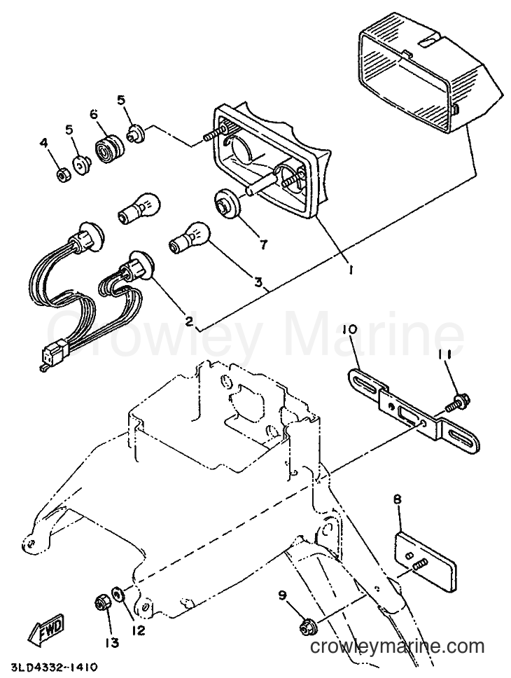 Yamaha Motors XTZ750 (3WM3) [999] - SCHLUSSLEUCHTE