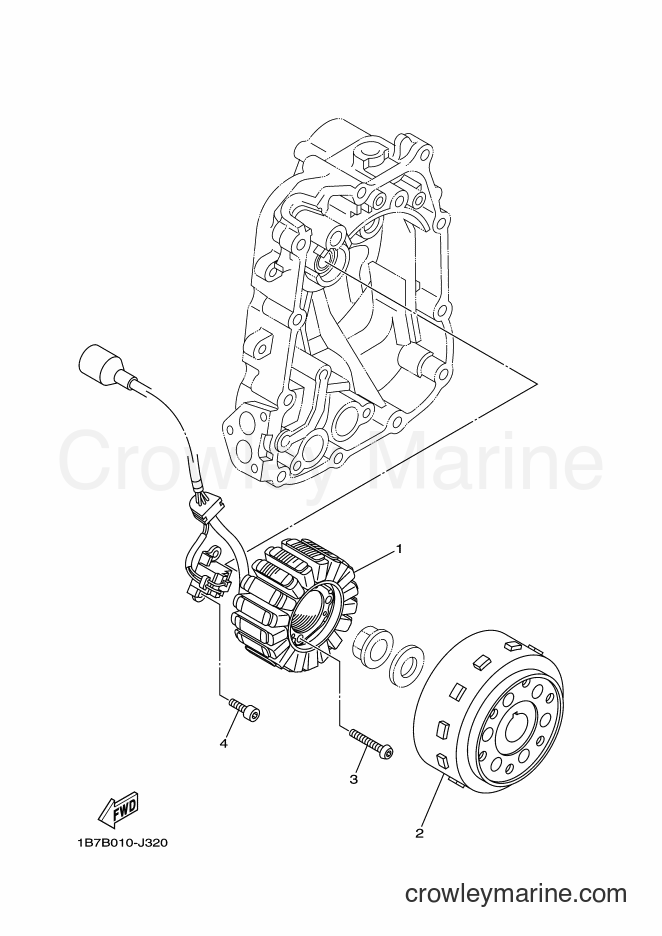 Yamaha Motors CP250 (1B7E) [010] - GENERATOR