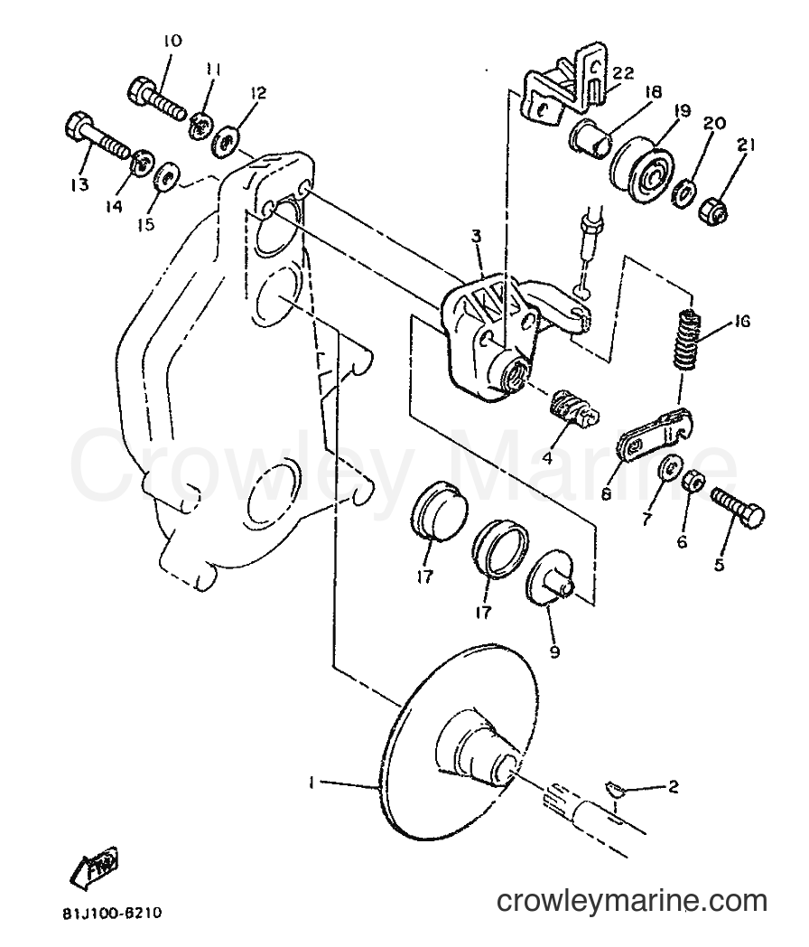 1989 Snowmobile PZ480 - PZ480 (86G1) [010] - BRAKE