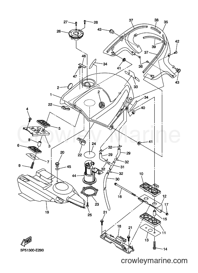 2009 Sport Bike FJR1300A - FJR1300A (3P6K) [010] - FUEL TANK