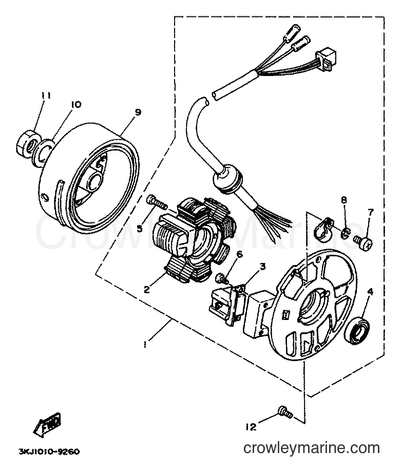 1994 Scooter YA50R - YA50R (4PC1) [999] - GENERATOR