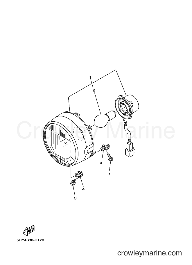 Yamaha Motors EA06 PASSOL (5UY4) [060] - HEADLIGHT